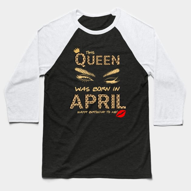 April Birthday Baseball T-Shirt by Xtian Dela ✅